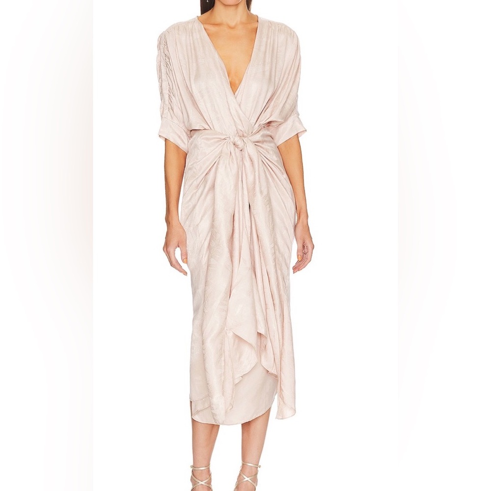 REVOLVE Blush Wrap Midi Dress